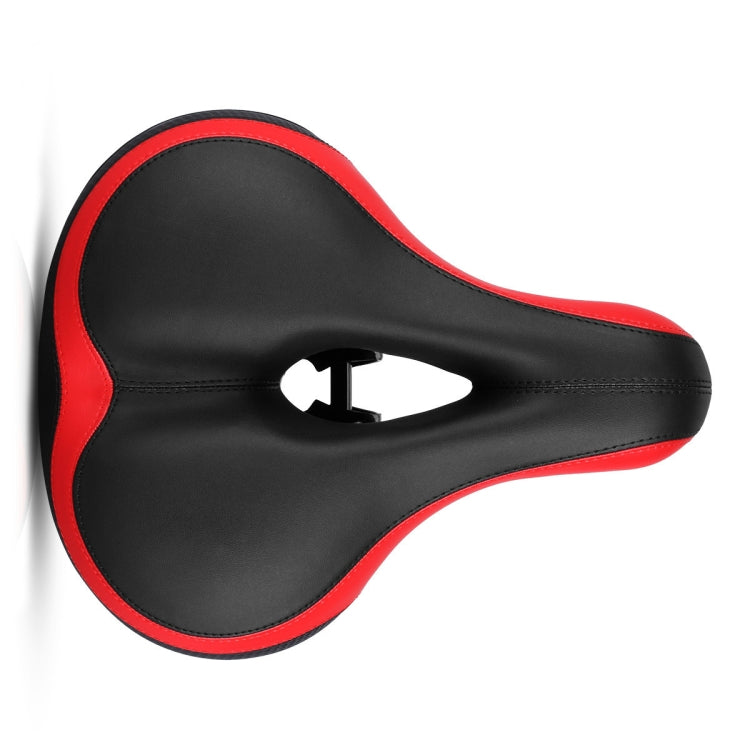 Reflective Seat Bicycle Seat Bicycle Saddle Seat(Black Red) - Bicycle Saddle by buy2fix | Online Shopping UK | buy2fix