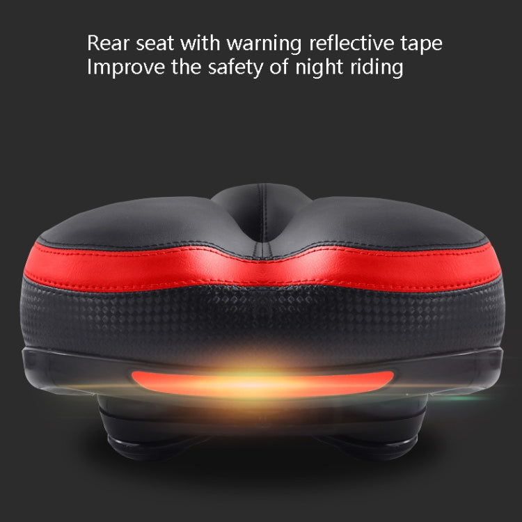Reflective Seat Bicycle Seat Bicycle Saddle Seat(Black) - Bicycle Saddle by buy2fix | Online Shopping UK | buy2fix