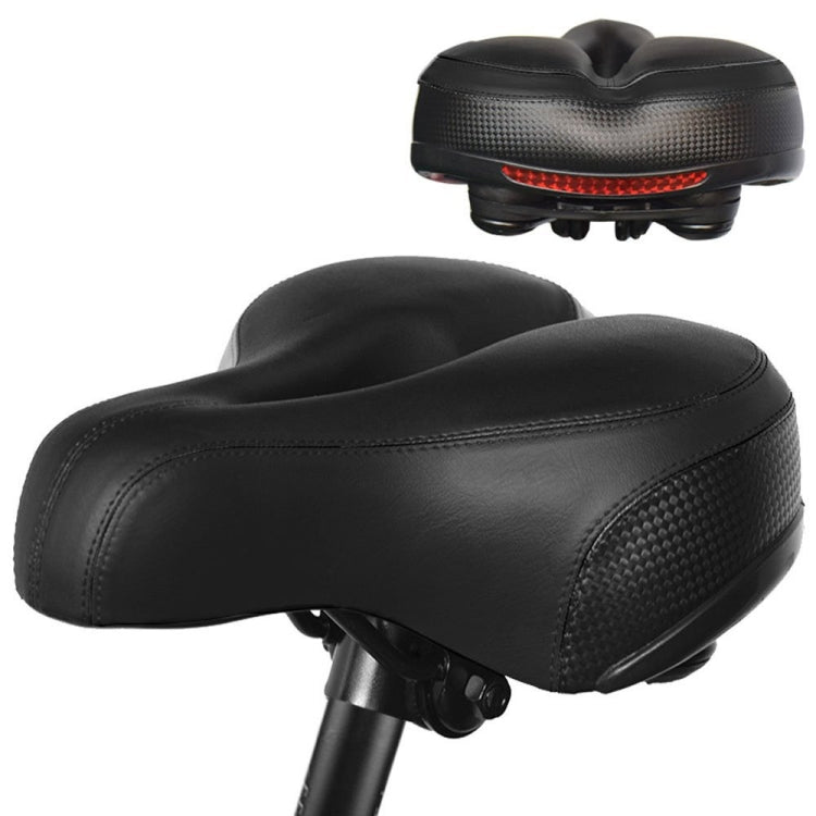 Reflective Seat Bicycle Seat Bicycle Saddle Seat(Black) - Bicycle Saddle by buy2fix | Online Shopping UK | buy2fix