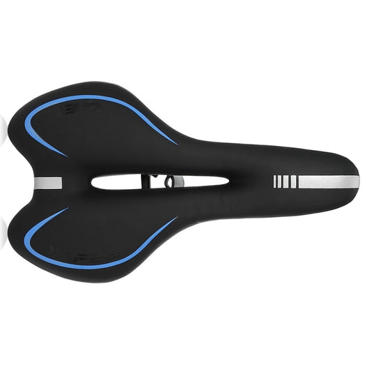 Silicone Bicycle Seat Mountain Bike Saddle Seat Cushion Comfortable Bicycle Accessories Equipment(Blue) by buy2fix