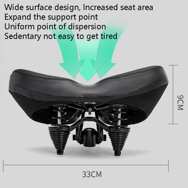 Bicycle Seat Bicycle Saddle Seat Bike Cushion Bicycle Seat(Black) - Bicycle Saddle by buy2fix | Online Shopping UK | buy2fix