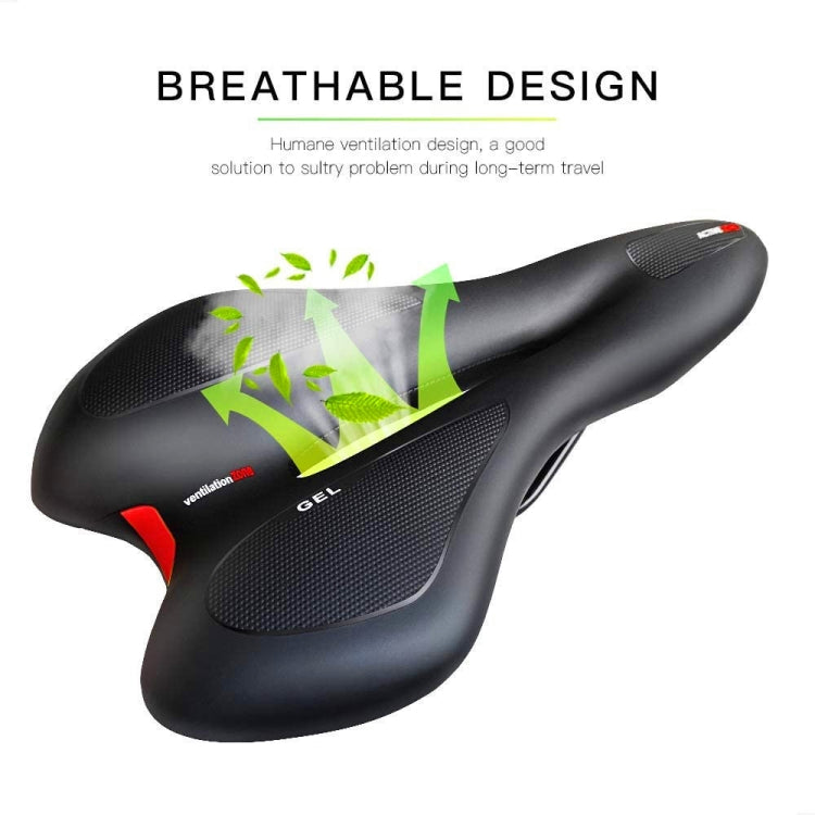 Silicone Bicycle Seat GEL Mountain Bike Saddle Bicycle Seat Saddle(Black Blue) - Bicycle Saddle by buy2fix | Online Shopping UK | buy2fix
