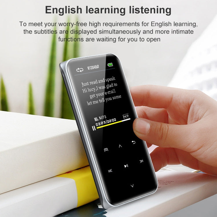 M22 Portable Bluetooth Touch Screen MP3 Player Recorder E-Book, Memory Capacity: 32GB(Black) - MP3 Player by buy2fix | Online Shopping UK | buy2fix