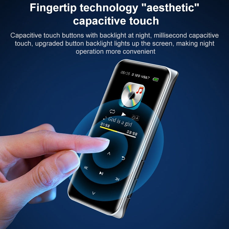 M22 Portable Bluetooth Touch Screen MP3 Player Recorder E-Book, Memory Capacity: 32GB(Black) - MP3 Player by buy2fix | Online Shopping UK | buy2fix