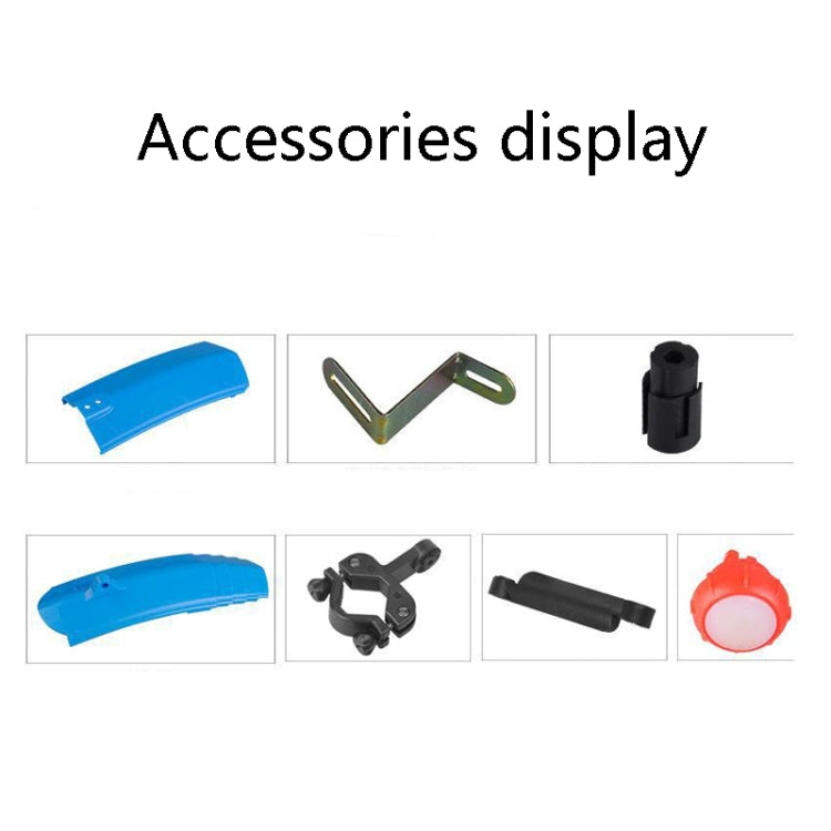 Bicycle Telescopic Folding Mudguard 27.5 Inch Extended Water Retaining LED Taillight(Orange) - Mudguards by buy2fix | Online Shopping UK | buy2fix