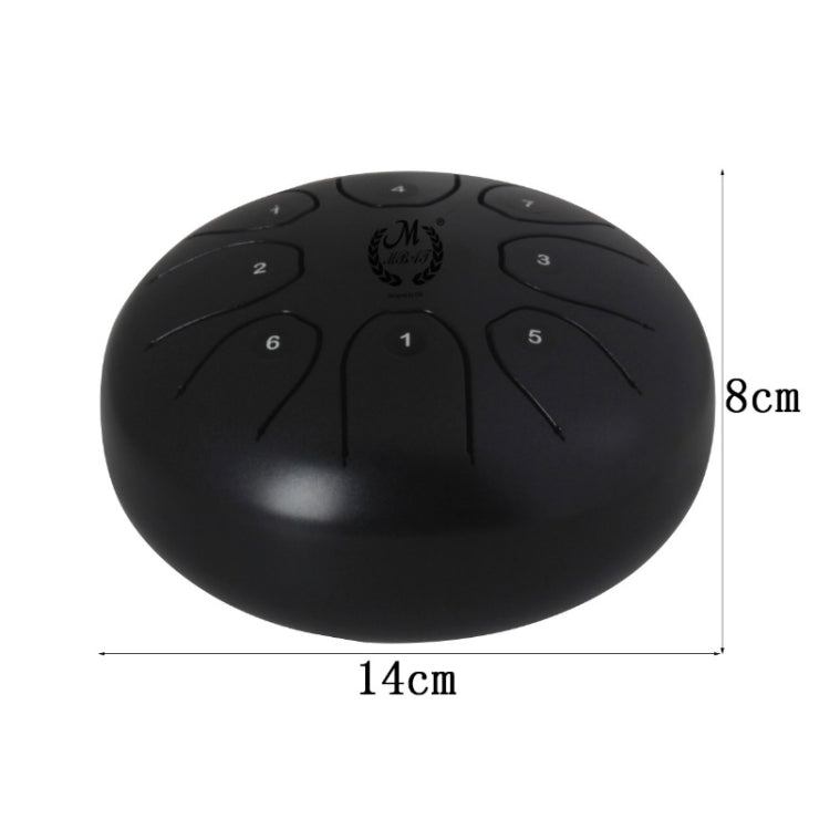 MEIBEITE 5.5-Inch C-Tune Sanskrit Drum Steel Tongue Empty Worry-Free Drum(Red) by MEIBEITE