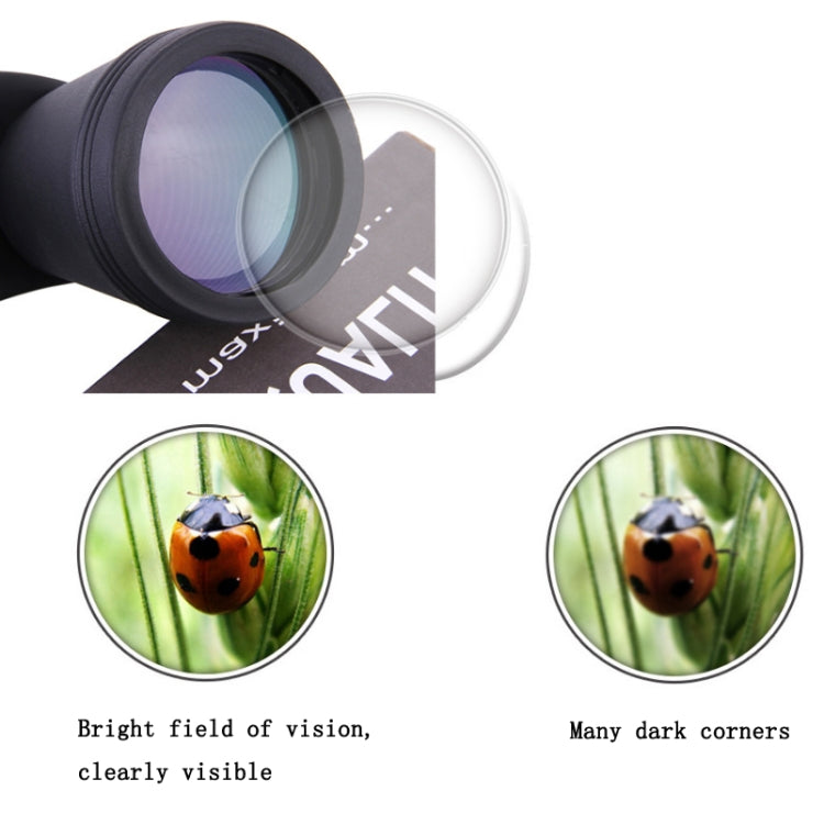 Luxun 20X50 Outdoor Binoculars Low Light Night Vision Non-Infrared High Power Binoculars(Black) - Binoculars by LUXUN | Online Shopping UK | buy2fix