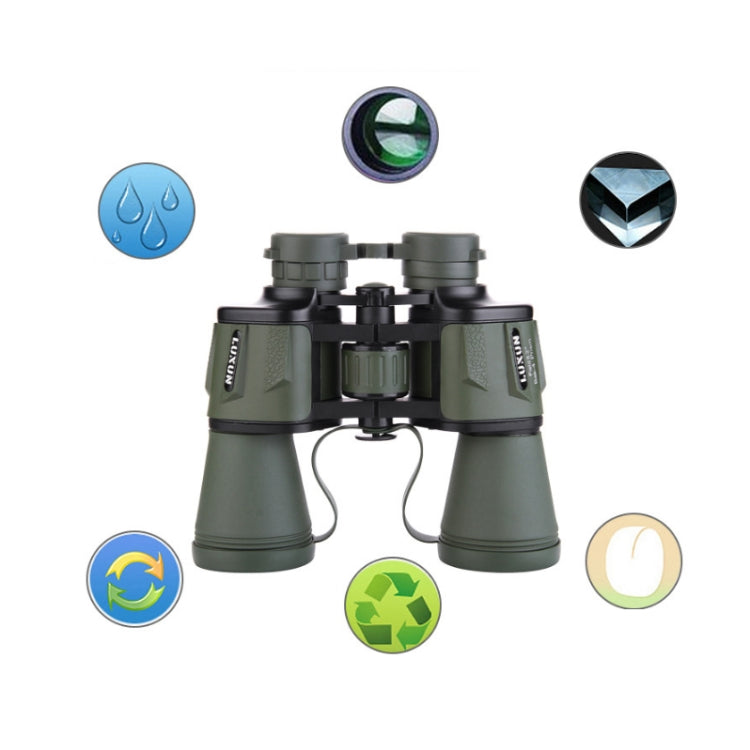 Luxun 20X50 Outdoor Binoculars Low Light Night Vision Non-Infrared High Power Binoculars(Black) - Binoculars by LUXUN | Online Shopping UK | buy2fix