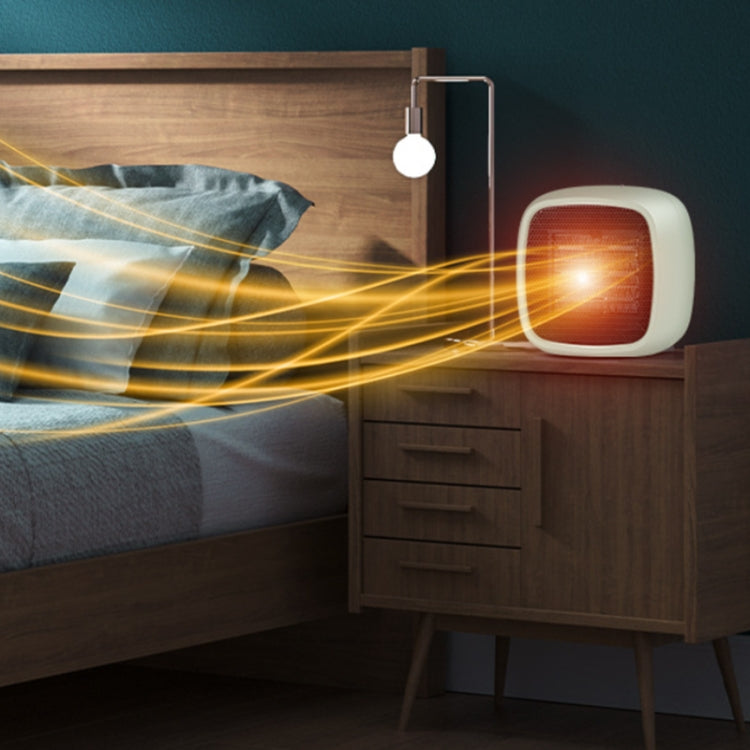 Home Desktop Mini Portable PTC Dumping Power-off Heater, Specification:US Plug(Pink) by buy2fix