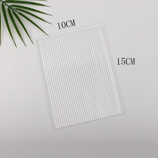 2 PCS 10 x 15cm Acrylic Texture Background Board Photo Props Background Decorative Geometric Ornaments(Thick Stripes) by buy2fix