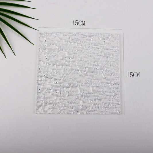 15 x 15cm Acrylic Texture Background Board Photo Props Background Decorative Geometric Ornaments(Water Ripple) by buy2fix