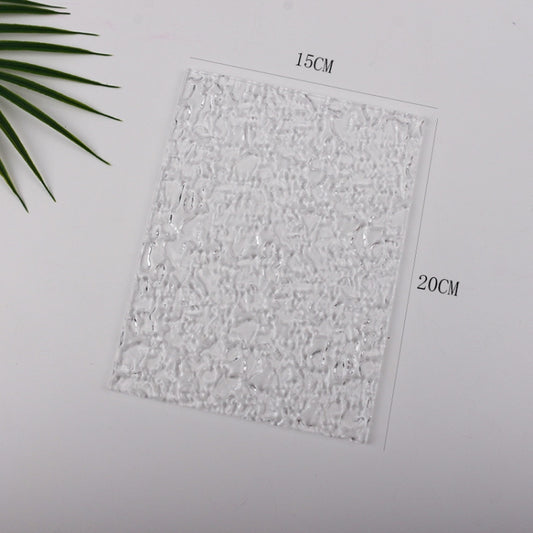 15 x 20cm Acrylic Texture Background Board Photo Props Background Decorative Geometric Ornaments(Water Ripple) by buy2fix