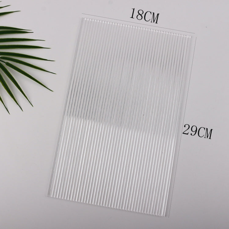 18 x 29cm Acrylic Texture Background Board Photo Props Background Decorative Geometric Ornaments(Thick Stripes) - Acrylic Props by buy2fix | Online Shopping UK | buy2fix