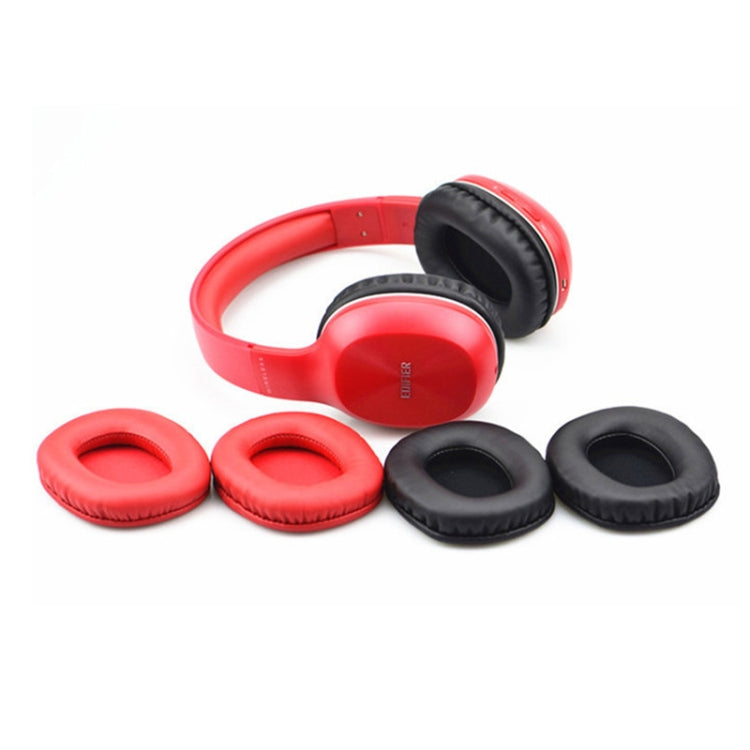 2 PCS Leather Cover Headphone Protective Cover Earmuffs For Edifier W800BT / W808BT / K800 / K830 / K815P(Black) - Earmuff & Pad by buy2fix | Online Shopping UK | buy2fix