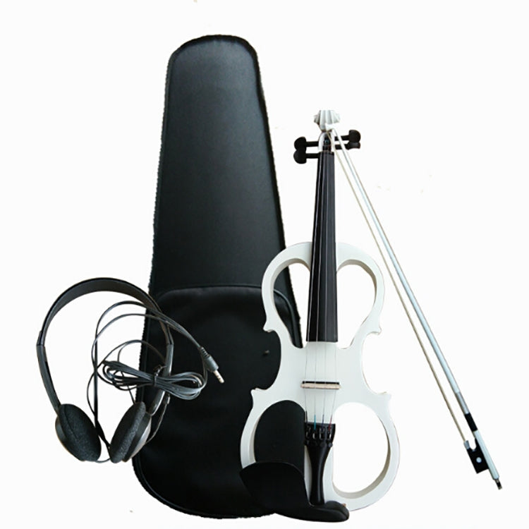 YS030 4 / 4 Wooden Manual Electronic Violin for Beginners, with Bag(Black) by buy2fix