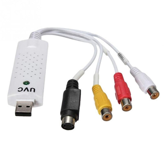 Portable USB 2.0 Audio Video Capture Card Adapter VHS to DVD Video Capture for Win7 / Win8/ XP/ Vista, Free Drive - Video Capture Solutions by buy2fix | Online Shopping UK | buy2fix