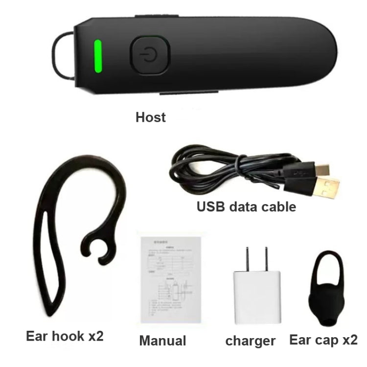 A08 Mini Ear Hook Wireless Walkie Talkie Outdoor Mini Walkie Talkie  Wireless Bluetooth Walkie Talkie - Handheld Walkie Talkie by buy2fix | Online Shopping UK | buy2fix