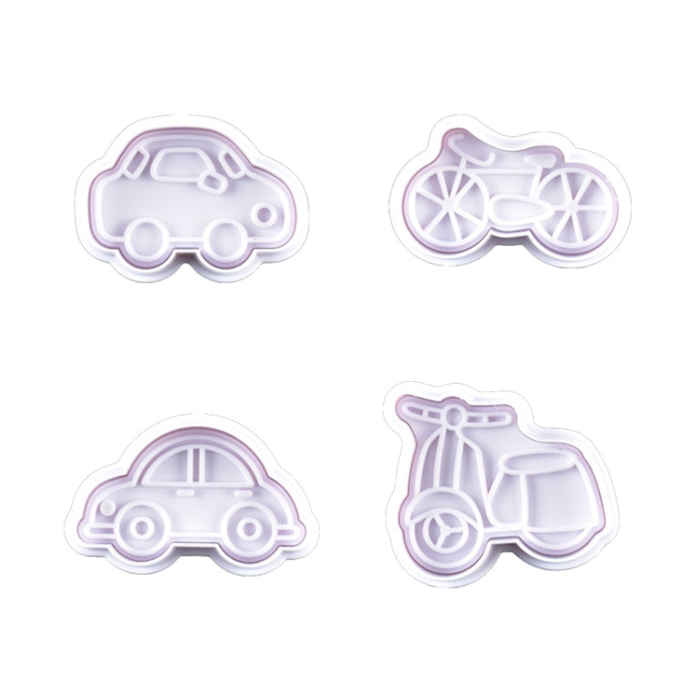 3 Sets Plastic Decorative Biscuit Mold Transportation Tool Series Biscuit Spring Mold(B) - Food Molds by buy2fix | Online Shopping UK | buy2fix