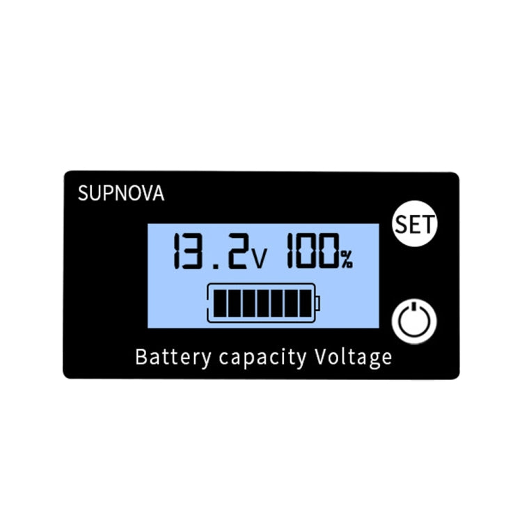 SUPNOVA DC 8-100V Battery Capacity Indicator Voltmeter Voltage Gauge,Style: Blue - Current & Voltage Tester by buy2fix | Online Shopping UK | buy2fix