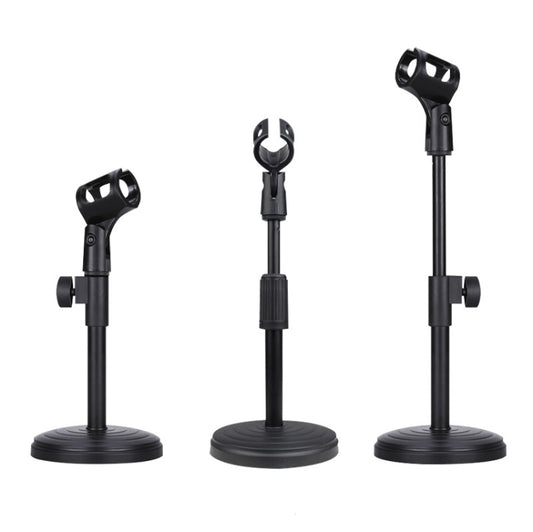 2 PCS Desktop Microphone Stand Desktop Multifunctional Live Microphone Stand with Lifting (ZM-02) by buy2fix