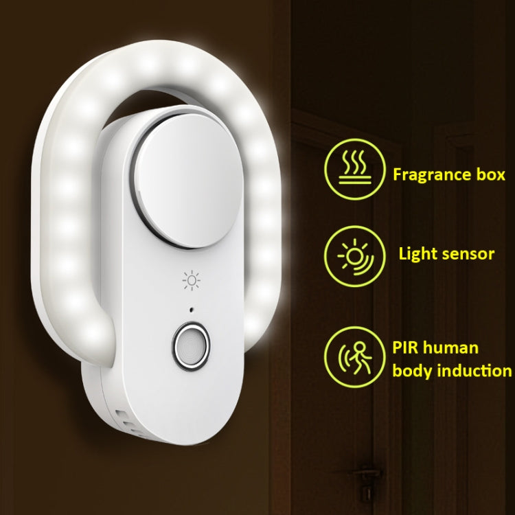 M8 PIR&Light Smart Dual Induction Night Light Negative Ion Air Purification Aromatherapy Night Light Corridor Light Reading Light - Sensor LED Lights by buy2fix | Online Shopping UK | buy2fix