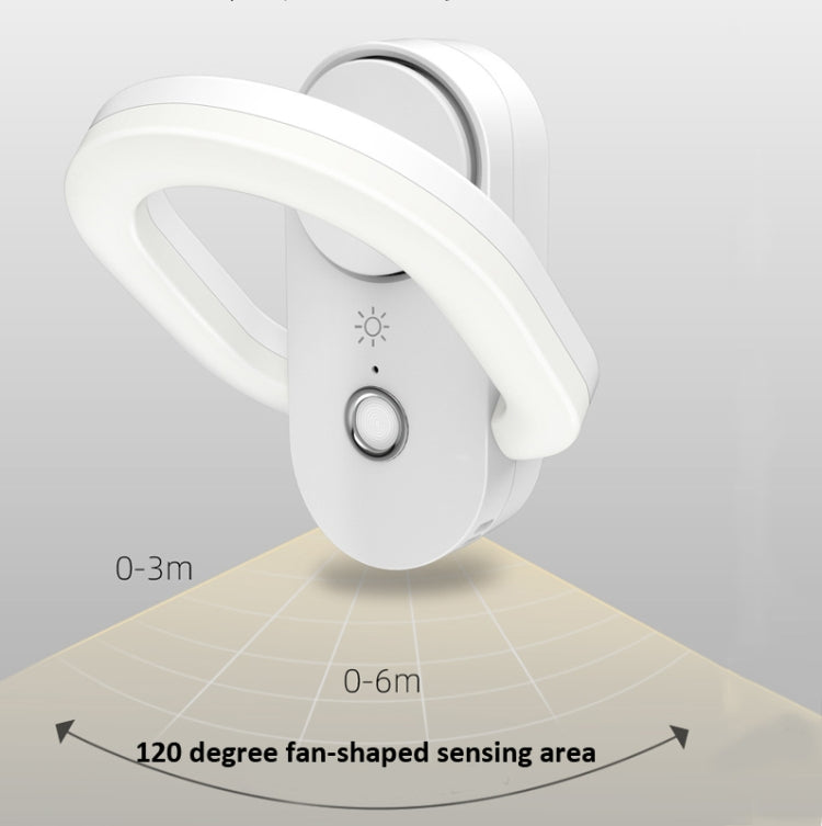 M8 PIR&Light Smart Dual Induction Night Light Negative Ion Air Purification Aromatherapy Night Light Corridor Light Reading Light - Sensor LED Lights by buy2fix | Online Shopping UK | buy2fix