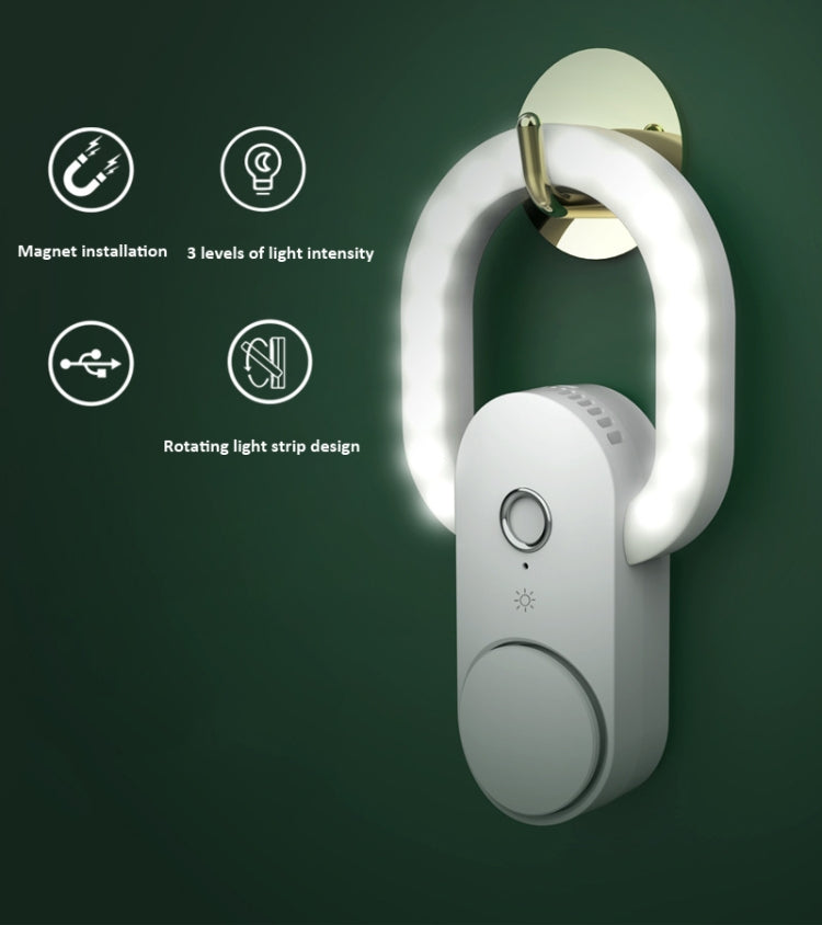M8 PIR&Light Smart Dual Induction Night Light Negative Ion Air Purification Aromatherapy Night Light Corridor Light Reading Light - Sensor LED Lights by buy2fix | Online Shopping UK | buy2fix