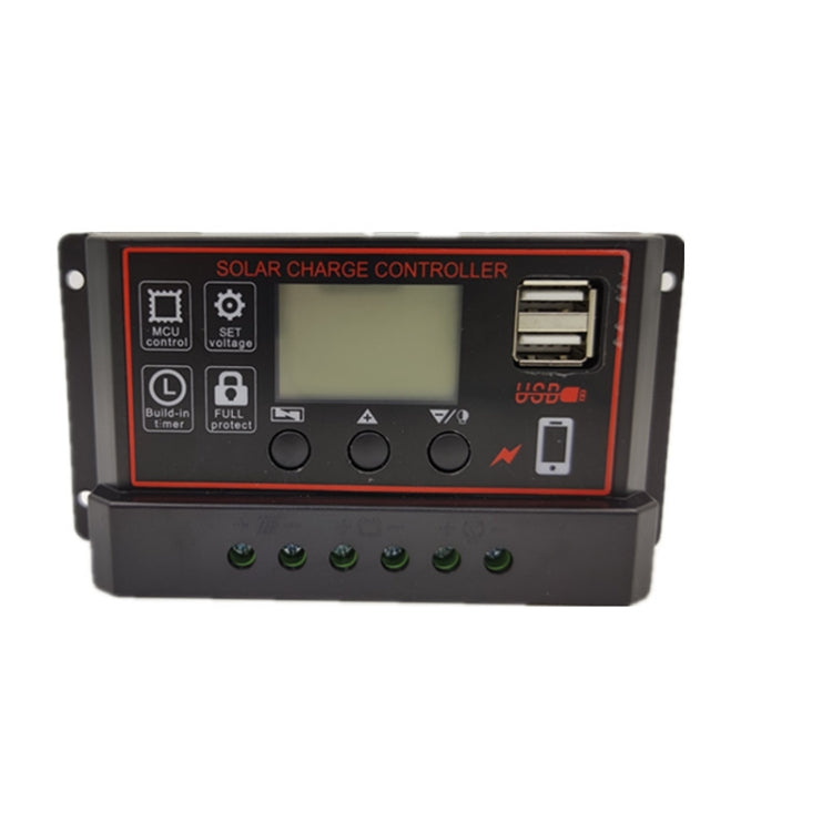 20A 12V24V Simple Solar Controller Light Time Control Solar Charge And Discharge Controller With USB - Others by buy2fix | Online Shopping UK | buy2fix