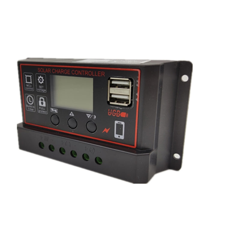 20A 12V24V Simple Solar Controller Light Time Control Solar Charge And Discharge Controller With USB - Others by buy2fix | Online Shopping UK | buy2fix
