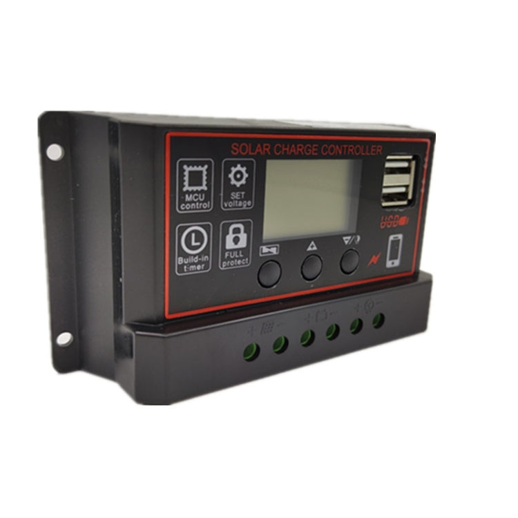 30A 12V24V Simple Solar Controller Light Time Control Solar Charge And Discharge Controller With USB - Others by buy2fix | Online Shopping UK | buy2fix