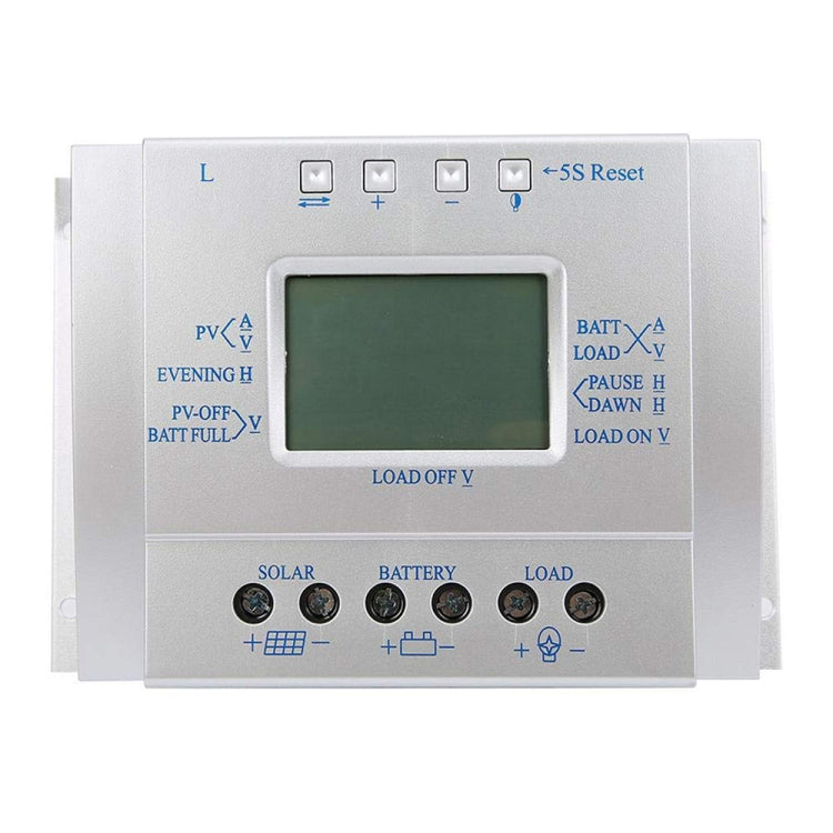 L60 12V/24V 60A Solar Controller Power Voltage Current LCD Display Solar Charge Controller - Others by buy2fix | Online Shopping UK | buy2fix