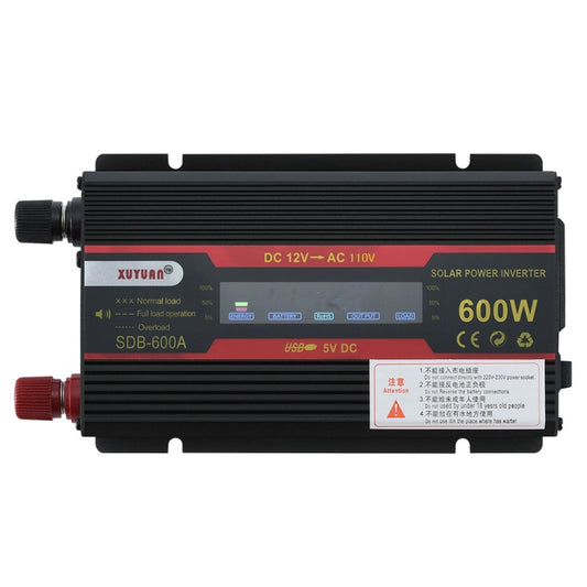 XUYUAN 600W Car Inverter LCD Display Converter, Specification: 12V to 110V by XUYUAN