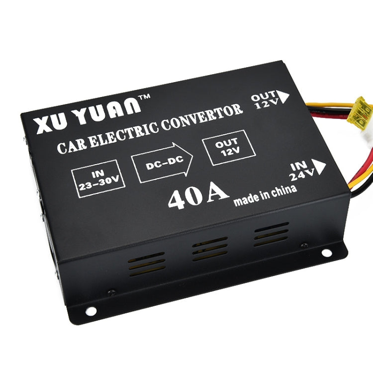 XUYUAN 480W Step-Down Converter 24V to 12V 40A Automotive DC Power Buck Converter - by XUYUAN | Online Shopping UK | buy2fix