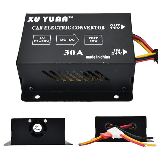 XUYUAN 380W Step-Down Converter 24V to 12V 30A Automotive DC Power Buck Converter by XUYUAN