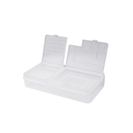 2 PCS Double-Layer Clamshell Mobile Phone Repair Parts Turnover Box Mobile Phone Disassembly Screw Component Storage Box by buy2fix