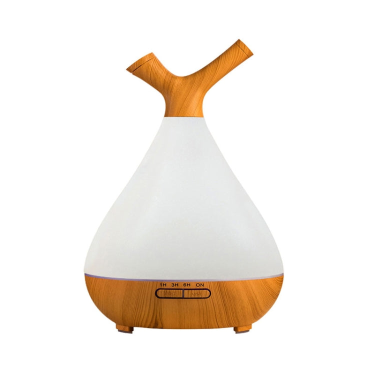 YCTA-008 Household Mute Small Wood Grain Colorful Light Aroma Diffuser Night Tree Air Humidifier, Product specifications: UK Plug(Light Wood Grain) - Air Purifiers & Accessories by buy2fix | Online Shopping UK | buy2fix