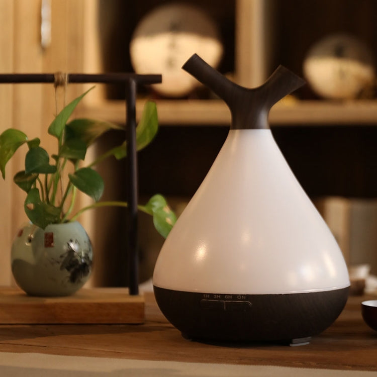 YCTA-008 Household Mute Small Wood Grain Colorful Light Aroma Diffuser Night Tree Air Humidifier, Product specifications: UK Plug(Light Wood Grain) - Air Purifiers & Accessories by buy2fix | Online Shopping UK | buy2fix