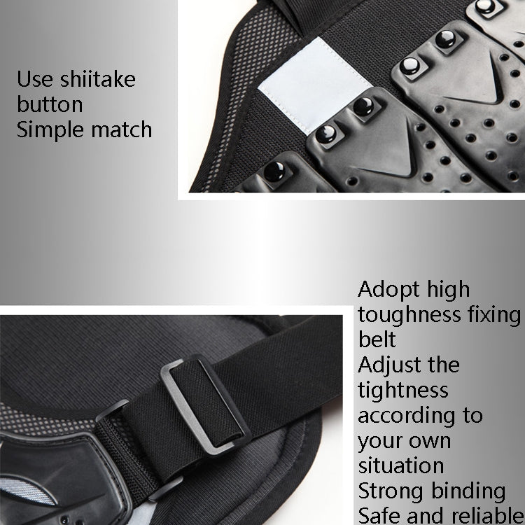 SULAITE Roller Skating Motorcycle Back Protector Spine Protection Sports Protective Gear Racing Vest, Size: L by SULAITE