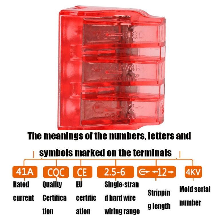 10 PCS VSELE VSE-103DTerminal Block PCT Wire Connector - Connectors & Terminals by VSELE | Online Shopping UK | buy2fix