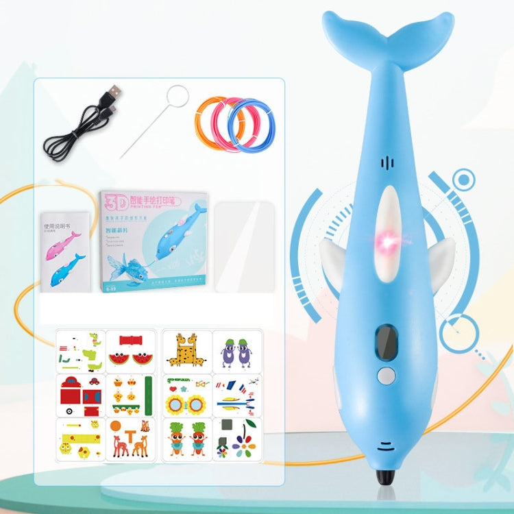 3D Printing Pen Three-Dimensional Painting Graffiti Brush(Blue) - 3D Printer by buy2fix | Online Shopping UK | buy2fix