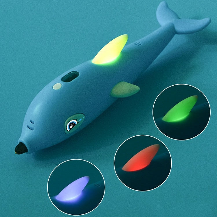3D Printing Pen Three-Dimensional Painting Graffiti Brush(Blue) - 3D Printer by buy2fix | Online Shopping UK | buy2fix