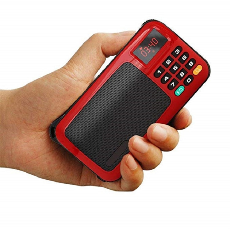 Rolton W405 Portable Mini FM Radio TF Card USB Receiver Music Player with LED Display(Red) by Rolton