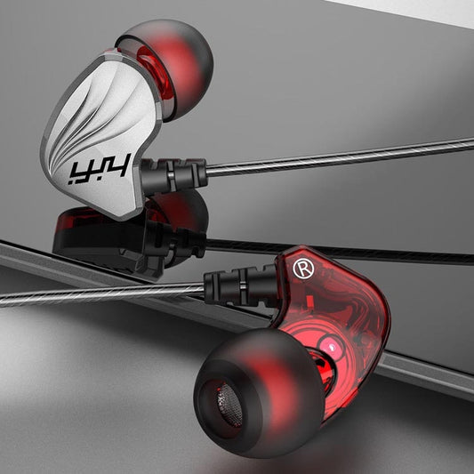 In-Ear Earphone Bass Mobile Phone Game Sports Wired Headset(Silver) by buy2fix