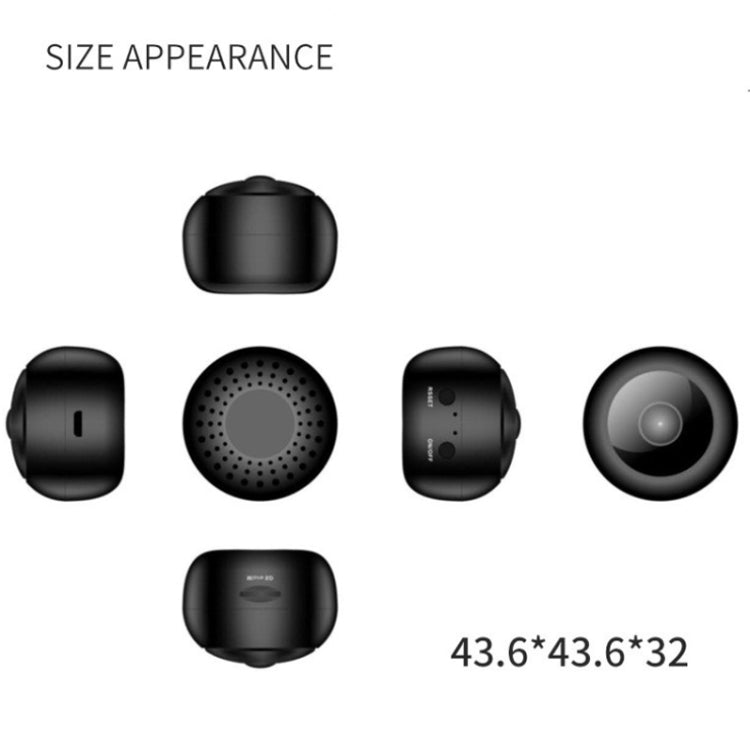 A12 Mini 1080P 5GHz Wireless WiFi Security Camera Night Vision Remote Home Small Surveillance Camera(Matte Black) - Mini Camera by buy2fix | Online Shopping UK | buy2fix