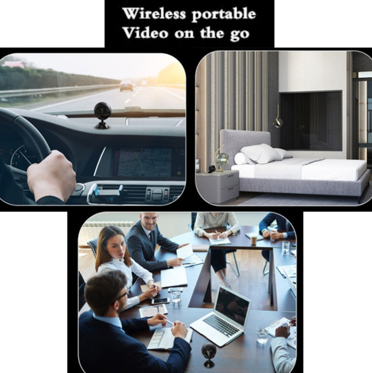 A12 Mini 1080P 5GHz Wireless WiFi Security Camera Night Vision Remote Home Small Surveillance Camera(Matte Black) - Mini Camera by buy2fix | Online Shopping UK | buy2fix