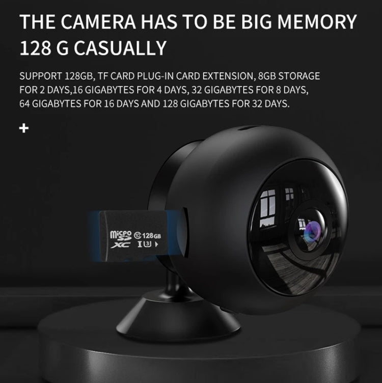 A12 Mini 1080P 5GHz Wireless WiFi Security Camera Night Vision Remote Home Small Surveillance Camera(Matte Black) - Mini Camera by buy2fix | Online Shopping UK | buy2fix