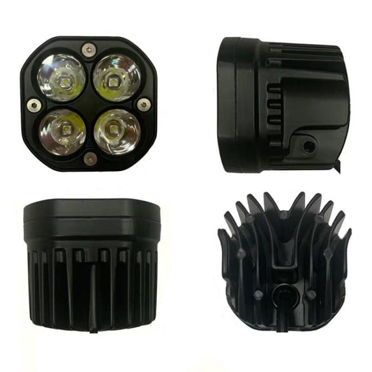 40W Yellow Light Motorcycle LED Spotlight Headlight Car Front Bumper Light Off-Road Vehicle Modified Roof Light by buy2fix