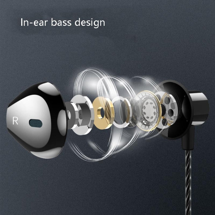 F12 Elbow Earbud Headset Wire Control With Wheat Mobile Phone Headset, Colour: 3.5mm Jack (Black) - Type-C Earphone by buy2fix | Online Shopping UK | buy2fix