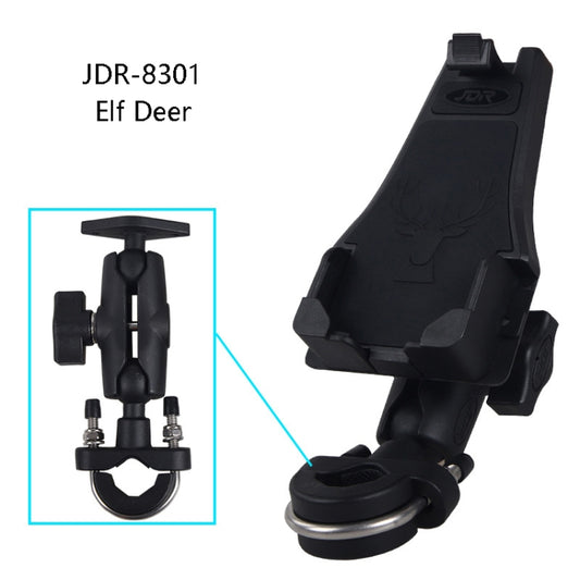 Motorcycle Multi-Function Mobile Phone Holder Adjustable Universal Locomotive Riding Anti-Shake Fixed Equipment(Elf Deer U Type) by buy2fix
