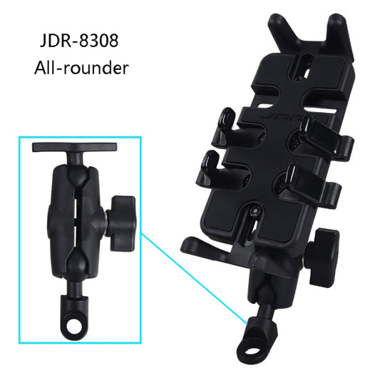 Motorcycle Multi-Function Mobile Phone Holder Adjustable Universal Locomotive Riding Anti-Shake Fixed Equipment(All-rounder Y) by buy2fix